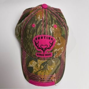 PUGS Camouflage Green Pink Hat